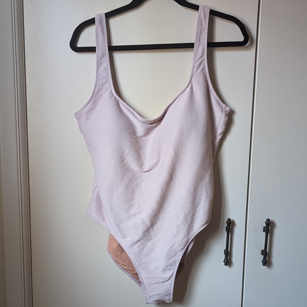 JCrew Reimagined Ribbed One Piece Swimsuit Sz 14 Plus Size